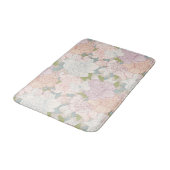 Pastel Peony & Butterfly Flower Pattern Badmat (Gekanteld)