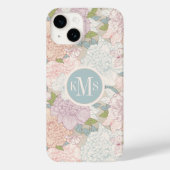 Pastel Peony & Butterfly Flower Pattern Case-Mate iPhone Case (Achterkant)