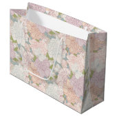 Pastel Peony & Butterfly Flower Pattern Groot Cadeauzakje (Voorkant Gekanteld)