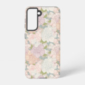 Pastel Peony & Butterfly Flower Pattern Samsung Galaxy Hoesje (Achterkant)