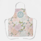 Pastel Peony & Butterfly Flower Pattern Schort (Voorkant)
