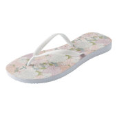 Pastel Peony & Butterfly Flower Pattern Teenslippers (Schuin)