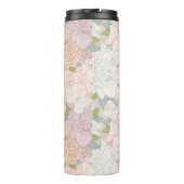Pastel Peony & Butterfly Flower Pattern Thermosbeker (Achterkant)