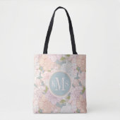 Pastel Peony & Butterfly Flower Pattern Tote Bag (Voorkant)