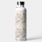 Pastel Peony & Butterfly Flower Pattern Waterfles (Rechts)