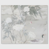 Pastel Peony Chinoiserie Cadeaupapier (Vlak)