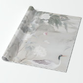 Pastel Peony Chinoiserie Cadeaupapier (Uitgerold)