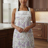 Pastel Peony Lavender Lilacs Schort