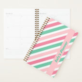 Pastel pepermunt Snoep strepen zomer Planner (Display)