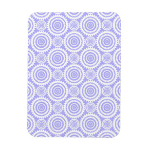 Pastel Periwinkle Blauwe Geometrische Kunstpatroon Magneet