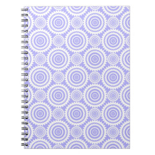 Pastel Periwinkle Blauwe Geometrische Kunstpatroon Notitieboek