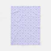 Pastel Periwinkle Blauwe Geometrische Patroon Fleece Deken (Voorkant)