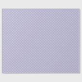 Pastel Periwinkle en Witte Kleine Stippen Cadeaupapier (Vlak)