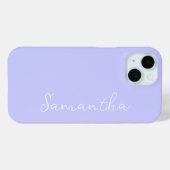 Pastel Periwinkle gepersonaliseerd Case-Mate iPhone Case (Achterkant (horizontaal))