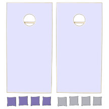 Pastel Periwinkle Paars Cornhole Set
