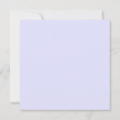 Pastel Periwinkle Paarse bedankjes Notitiekaartje (Achterkant)