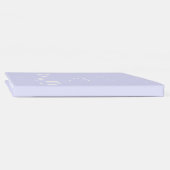 Pastel Periwinkle Paarse bruiloft gastenboek (Rug)