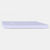 Pastel Periwinkle Paarse bruiloft gastenboek (Rug)