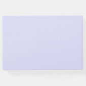 Pastel Periwinkle Paarse bruiloft gastenboek (Achterkant)