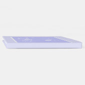 Pastel Periwinkle Paarse bruiloft gastenboek (Rug)