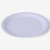 Pastel Periwinkle Paarse bruiloft Papieren Bordje (Gekanteld)