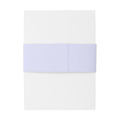 Pastel Periwinkle Paarse Invitation Belly Bands Uitnodigingen Wikkel (Achterkant Voorbeeld)