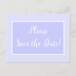 Pastel Periwinkle Save the Date Briefkaart