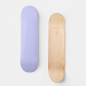 Pastel Periwinkle Solid Color | Klassiek | Elegant Persoonlijk Skateboard (Voorkant)