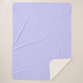 Pastel Periwinkle Solid Color | Klassiek | Elegant Sherpa Deken (Voorkant)