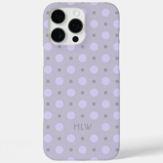 Pastel Periwinkle Stippenpatroon Aangepaste naam I Case-Mate iPhone Case (Achterkant)