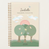 Pastel Persoonlijke Vlinder Affirmatie  Planner (Voorkant)