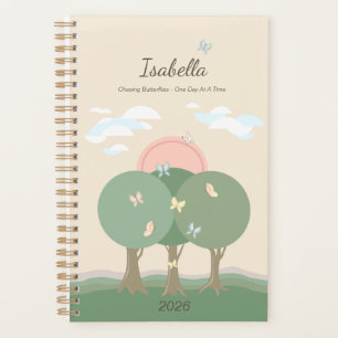 Pastel Persoonlijke Vlinder Affirmatie  Planner
