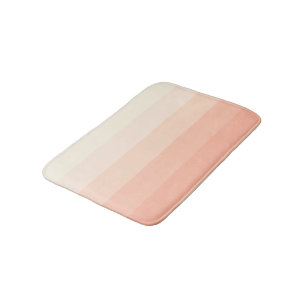 Pastel Perzik Blush Sinaasappel Stripes Patroon Badmat
