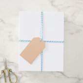 Pastel Perzik Effen Kleur | Klassiek | Elegant Cadeaulabel (Met Touw)