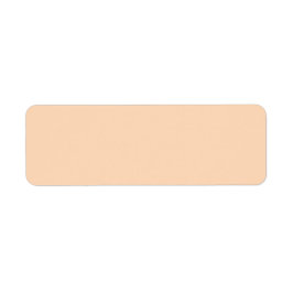 Pastel Perzik Effen Kleur | Klassiek | Elegant Etiket