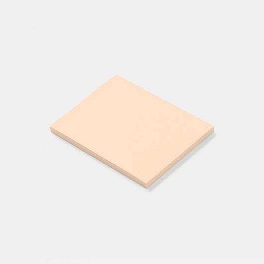 Pastel Perzik Effen Kleur | Klassiek | Elegant Post-it® Notes (Schuin)