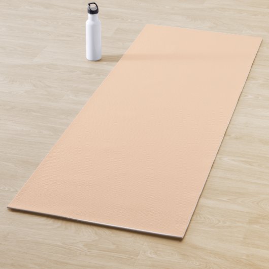 Pastel Perzik Effen Kleur | Klassiek | Elegant Yogamat (In situ)