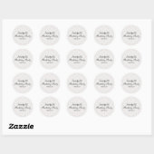Pastel Perzik en Crème Geometrisch Ronde Sticker (Vel)
