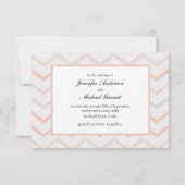 Pastel Perzik en Crème Geometrisch Save The Date (Achterkant)
