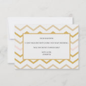 Pastel Perzik en Goud Wil Je Mijn Bloemenmeisje Zi (Achterkant)