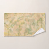 Pastel Perzik en Groen Gemarmerd Bad Handdoek (Handdoek)