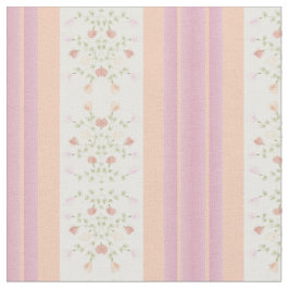 Pastel Perzik en Roze Streep Stof