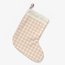 Pastel Perzik Gingham Buffalo Check Plaid Naam