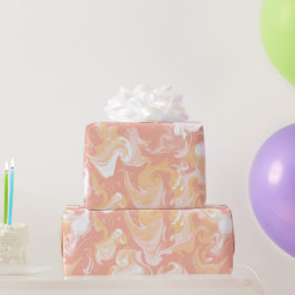 Pastel Perzik Roze Zachte Blend Abstract Patroon Cadeaupapier