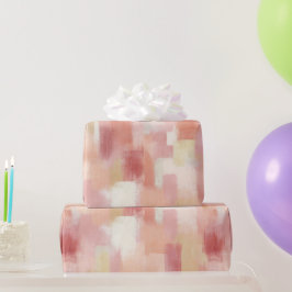 Pastel Perzik Roze Zachte Blend Abstract Patroon Cadeaupapier