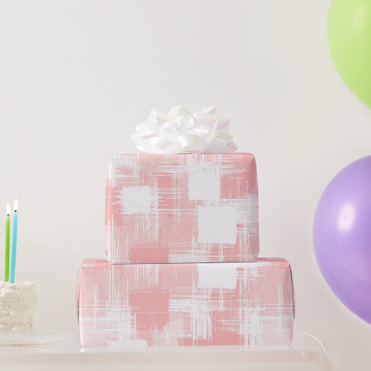 Pastel Perzik Roze Zachte Blend Abstract Patroon Cadeaupapier (Feestgeschenken)