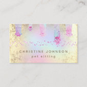 Pastel Pet Paws logo Visitekaartje (Voorkant)