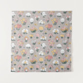 "Pastel Petal Parade" Wandkleed (Voorkant)