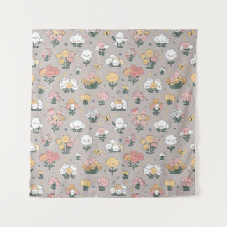 "Pastel Petal Parade" Wandkleed