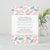 Pastel Petals gedicht baby sprinkhaan Kaart (Staand voorkant)